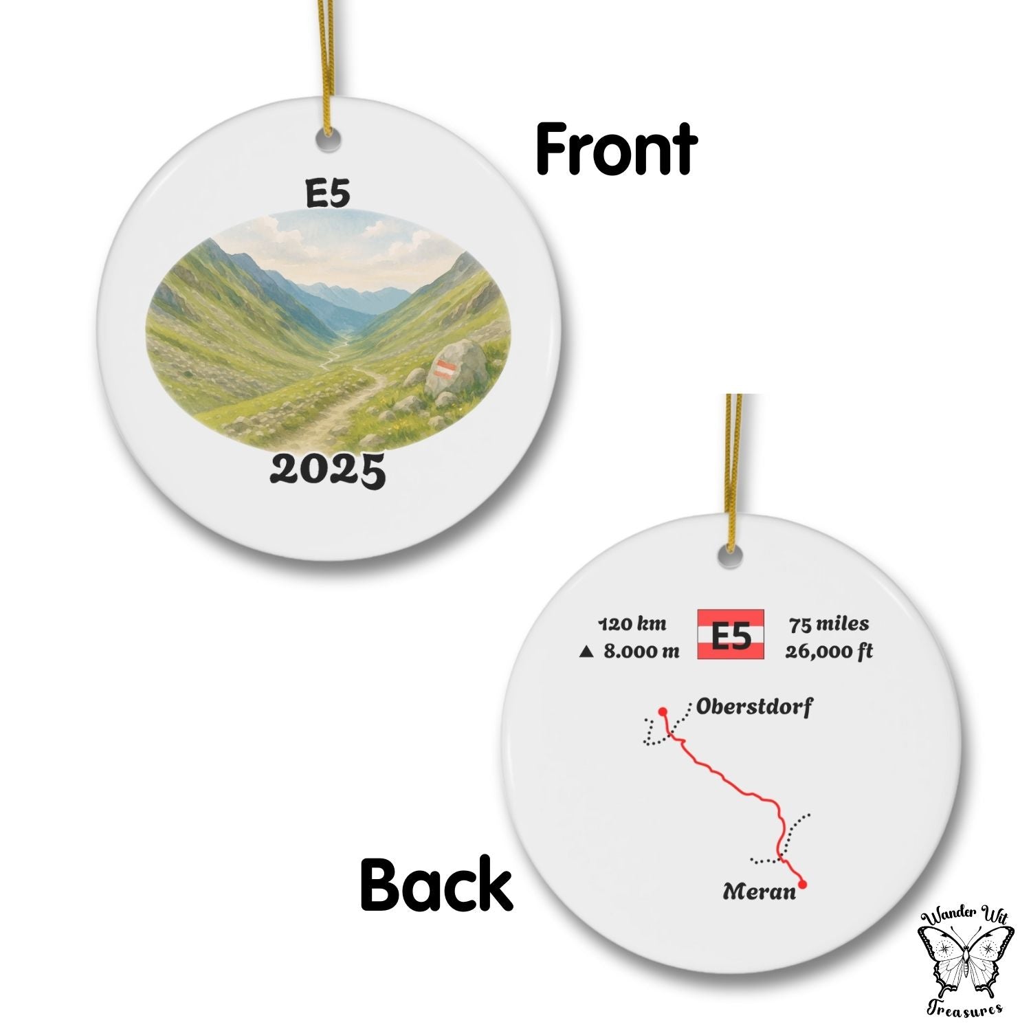 E5 - Oberstdorf-Meran - Souvenir Medaillon