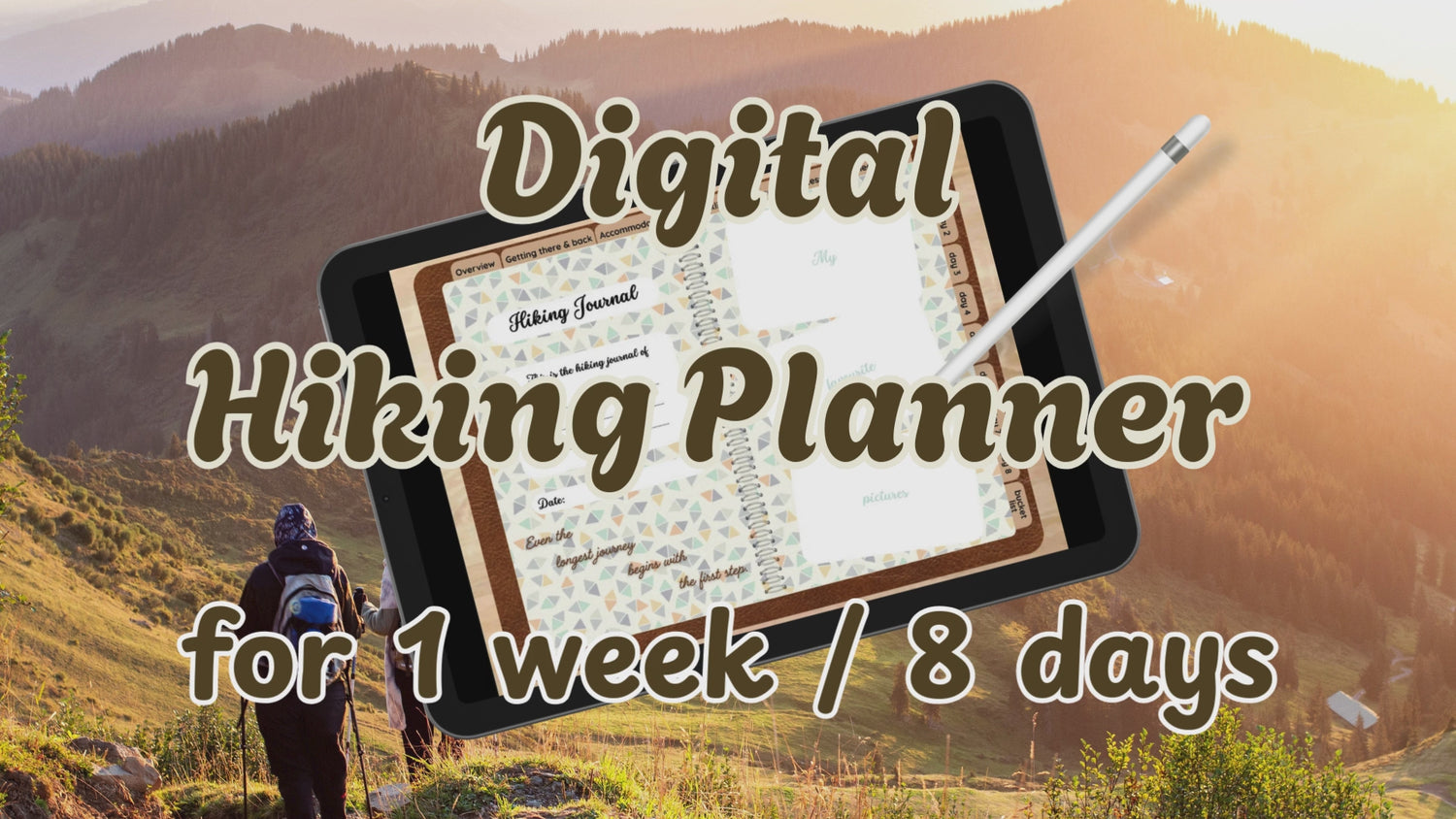 Digitaler Wanderplaner - 1 Woche